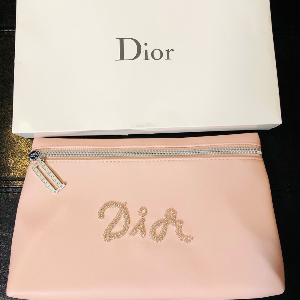 NWB Dior Light Pink Cosmetic bag beauty💕
